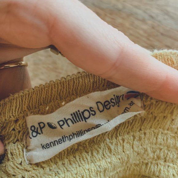 Gold Lace Beach Cover Up K&P Phillips Design S - Picture 4 of 5